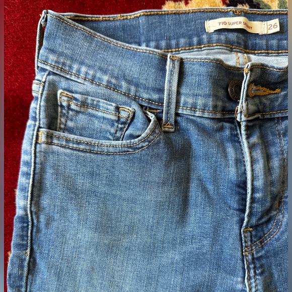 Levi’s 710 Super Skinny Jeans, W26 L28 - Picture 4 of 8